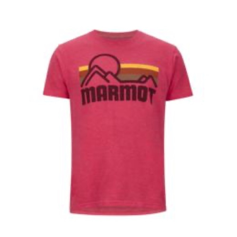 Marmot Red Graphic Short Sleeve Tee